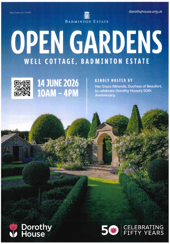 Open Gardens Badminton - Celebrating 50 Years of Dorothy House